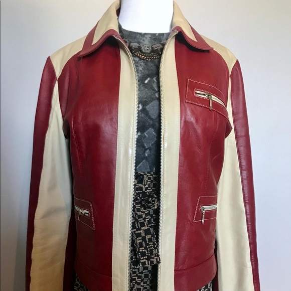 Amazing 50s Vibe Retro Leather Jacket - Picture 5 of 12